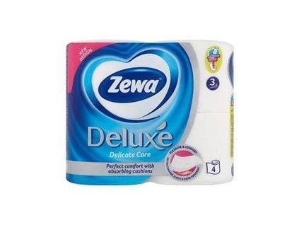 ZEWA Toaletní papír, 3vrstvý, 4 role, "Deluxe", bílý (KHHZ01)