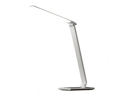 Solight LED stolní lampička stmívatelná, 12W, volba teploty světla, USB, bílý lesk (WO37-W)
