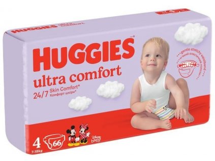 HUGGIES® Ultra Comfort Mega vel. 4 plenkové kalhotky 66ks (5029053548777)