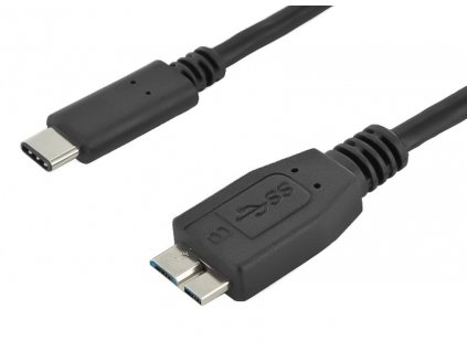 Kabel USB 3.2 konektor C/male - USB 3.0 konektor Micro-B/male, 0,6m (ku31cmb06bk)