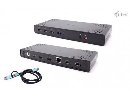 i-tec USB 3.0/USB-C/Thunderbolt, 2x HDMI Docking Station, PD 85W (CADUALHDMIDOCKPD)