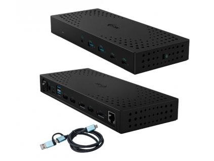 i-tec USB 3.0 / USB-C / Thunderbolt, 3x 4K Docking Station Gen 2, Power Delivery 100W (CATRIPLE4KDOCKPD2)