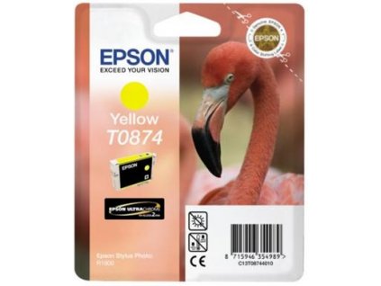 Epson T0874 Yellow Ultra Gloss High-Gloss 2 pro Stylus Photo R1900 - originální (C13T08744010)