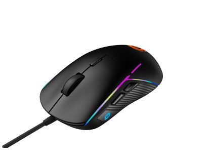 CANYON Herní drátová myš SHADDER GM-321, optická, RGB, až 7200 DPI, 6tl. programovatelných, černá (CND-SGM321)