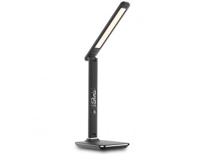 Stolní lampa IMMAX Kingfisher Black s displejem, černá