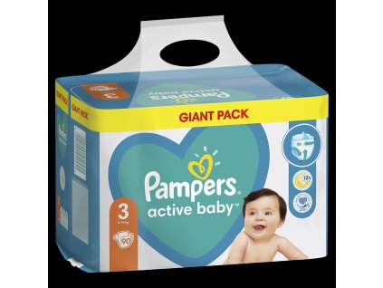 Pampers Active Baby Plenky Velikost 3, 6kg-10kg, 90ks (8001090949455)