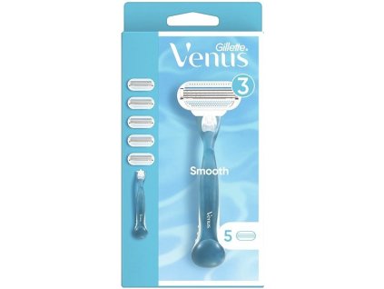 Gillette Venus Smooth Holicí strojek + 5 ks hlavic