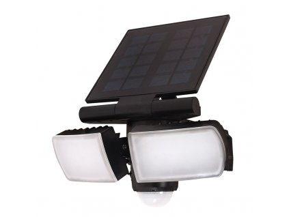 Solight LED solární osvětlení se senzorem, 8W, 600lm, Li-on, černá (WO772)