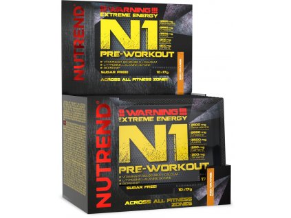 Nutrend N1 Pre-Workout 170 g, červený pomeranč (VS-067-170-ČP)