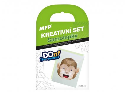 Kreativní set - samolepky opice (1042136)