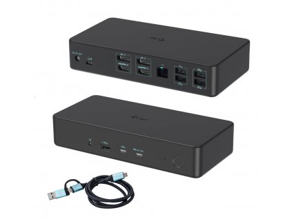 i-tec USB 3.0/USB-C/Thunderbolt 3 Professional Dual 4K Display Docking Station Gen2, PD 100W (CADUAL4KDOCKPD2)
