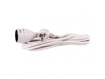 EMOS Prodlužovací kabel spojka 5m, bílý (1901010500)