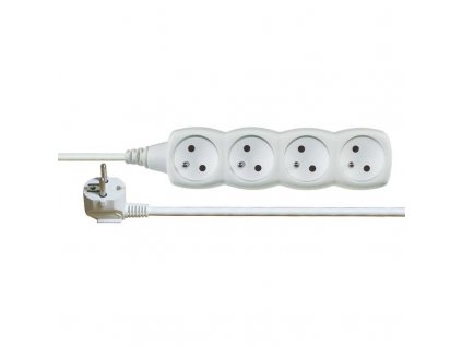 EMOS Prodlužovací kabel 4 zásuvky 3m, bílý (1902040300)