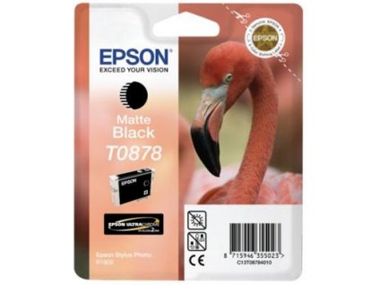 Epson T0878 Black Matte Ultra Gloss High-Gloss 2 pro Stylus Photo R1900 - originální (C13T08784010)