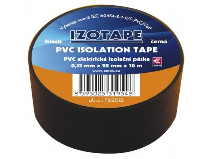 Izolační páska na kabely PVC 25/10 černá
