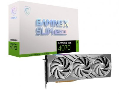 MSI GeForce RTX 4070 Gaming X SLIM White 12G (RTX 4070 GAMING X SLIM WHITE 12)