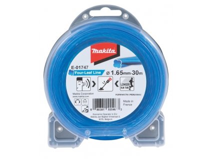 Makita struna nylonová 1,65mm, modrá, 30m, speciální pro aku stroje (E-01747)