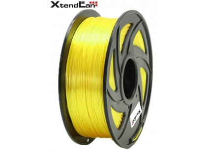 XtendLAN PLA filament 1,75mm lesklý žlutý 1kg (3DF-PLA1.75-SYL 1kg)