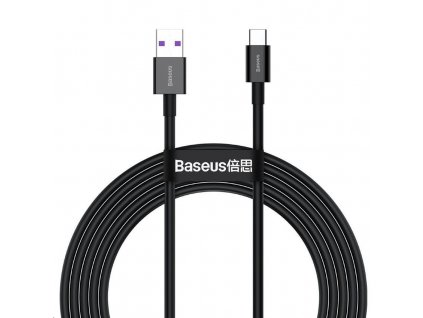 Baseus Superior Series rychlonabíjecí kabel USB/USB-C 66W 2m černá (CATYS-A01)