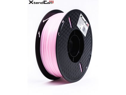 XtendLAN PLA filament 1,75mm svítící červený 1kg (3DF-LPLA1.75-RD 1kg)