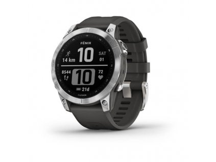 Garmin fenix 7 Glass, Silver/ Graphite Band (010-02540-01)