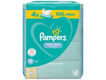 Pampers ubrousky Fresh Clean XXL 4x80ks (8001841078052)