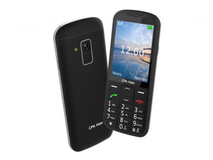 Telefon CPA Halo 28 Senior černý s nabíjecím stojánkem (CPA HALO 28 BLACK)