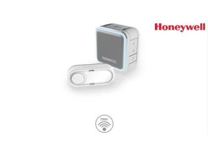 Honeywell Home DC515SG bezdrátový zvonek Series 5, 150 m, 6 melodií, přenosná základna šedá, tlačítko s jmenovkou (DC515SG)