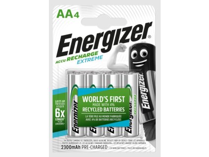 Energizer Nabíjecí baterie - AA / HR6 - 2300 mAh EXTREME, 4 ks (EHR001)