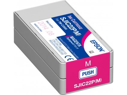 Epson SJIC22P Magenta, purpurová - originální (C33S020603)