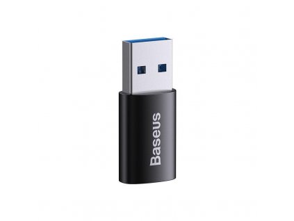 Baseus Ingenuity mini OTG adaptér USB-A 3,1A  samec na USB-C samice, černá (ZJJQ000101)