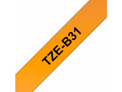 Brother TZ-B31, signální oranžová / černá 1ks (TZeB31)