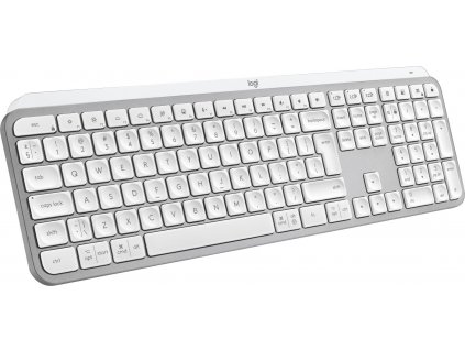 Logitech klávesnice Wireless MX Keys S, US,  INTL, bezdrátová, Pale Grey, Bolt (920-011588)