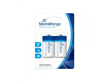 MediaRange Premium Alkalické baterie Baby C 1,5V blister 2ks/balení (MRBAT108)