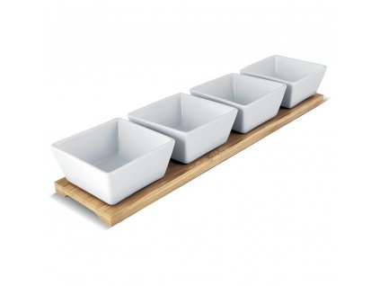 Lamart LT9020 Servírovací porcelánové misky Bamboo, 38 x 9 cm (42003023)