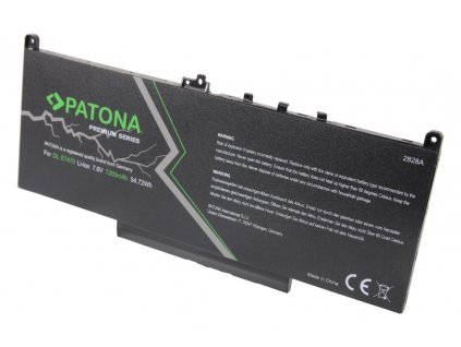 PATONA baterie pro ntb DELL LATITUDE E7260/E7270/E7470 7200mAh Li-lon 7,6V (PT2828)