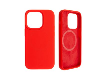 Zadní kryt FIXED MagFlow s podporou MagSafe pro Apple iPhone 14 Pro, červený (FIXFLM-930-RD)
