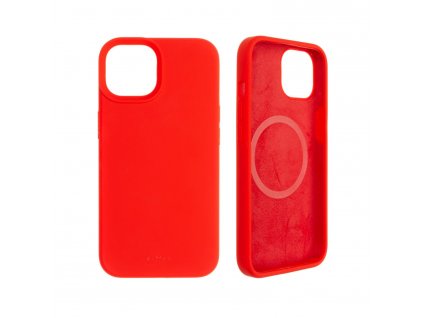 Zadní kryt FIXED MagFlow s podporou MagSafe pro Apple iPhone 14, červený (FIXFLM-928-RD)