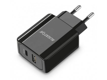 Chytrá síťová nabíječka ALIGATOR Power Delivery 20W, USB-C + USB-A (CHPD0004)