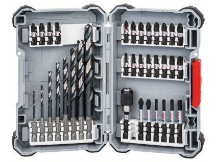 Bosch Sada 35 kusů Pick and Click spirálových vrtáků Impact Control HSS a šroubovacích nástavců (2.607.017.567) (2.607.017.567)