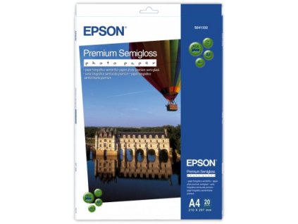 Epson papír A4 Premium Semigloss Photo - 20 sheets (C13S041332)