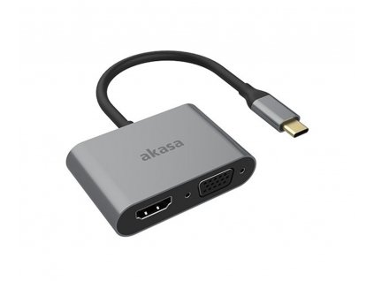 AKASA - USB-C na HDMI a VGA (AK-CBCA23-18BK)