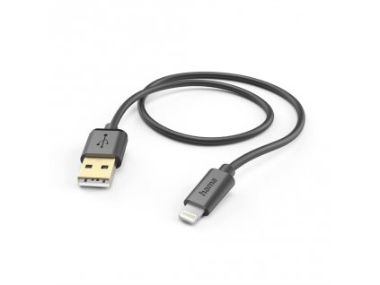 Hama MFi USB kabel pro Apple, USB-A Lightning 1,5 m, černý (201580)