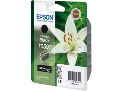 Epson T0591 Photo Black Ultra Chrome K3 13ml pro Stylus Photo R2400 - originální (C13T05914010)