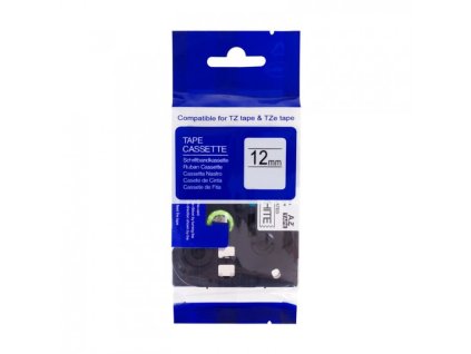 PRINTLINE kompatibilní páska s Brother TZE-FA3, 12mm, modrý tisk /bílý podkl, zažehlovací (PLTB146)