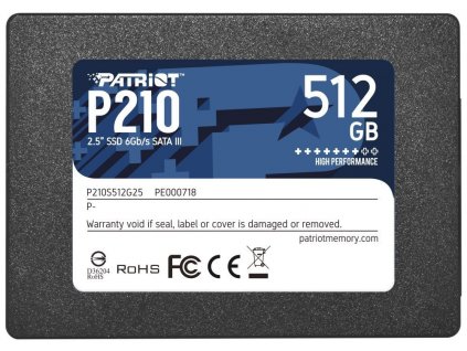 Patriot P210 512GB 2.5" SATA3 SSD (P210S512G25)