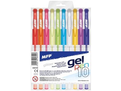 MFP Gelové pero set GLITTER 10 ks GG1068-10 (6000799)