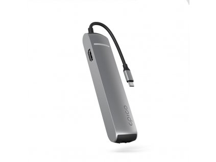 Epico 6in1 Slim Hub 8K with USB-C connector - vesmírně šedá (9915112100070)