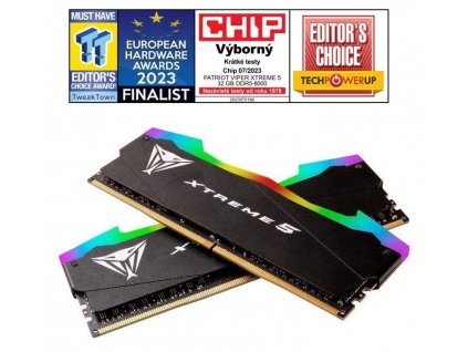 PATRIOT VIPER XTREME 5 RGB 32GB DDR5 8000MHz / DIMM / CL38 / Kit 2x 16GB (PVXR532G80C38K)