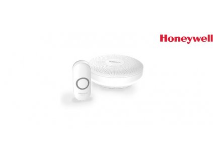 Honeywell Home DCR313N bezdrátový zvonek, 150 m, 6 melodií, bílý, design. tlačítko (DCR313N)
